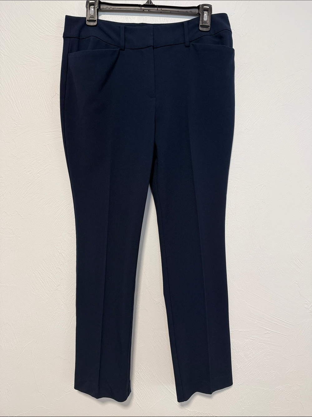 Ann Taylor Factory Navy Blue Straight-Leg Trousers